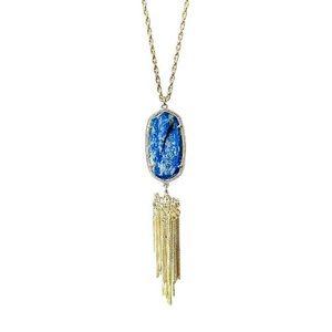 Kendra Scott Raw Cut Blue Lapis Rayne Necklace